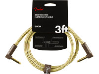 Fender Deluxe Series Instrument Cable Angle/Angle Tweed 90cm Fender Deluxe Series Instrument Cable Angle/Angle Tweed 90cm